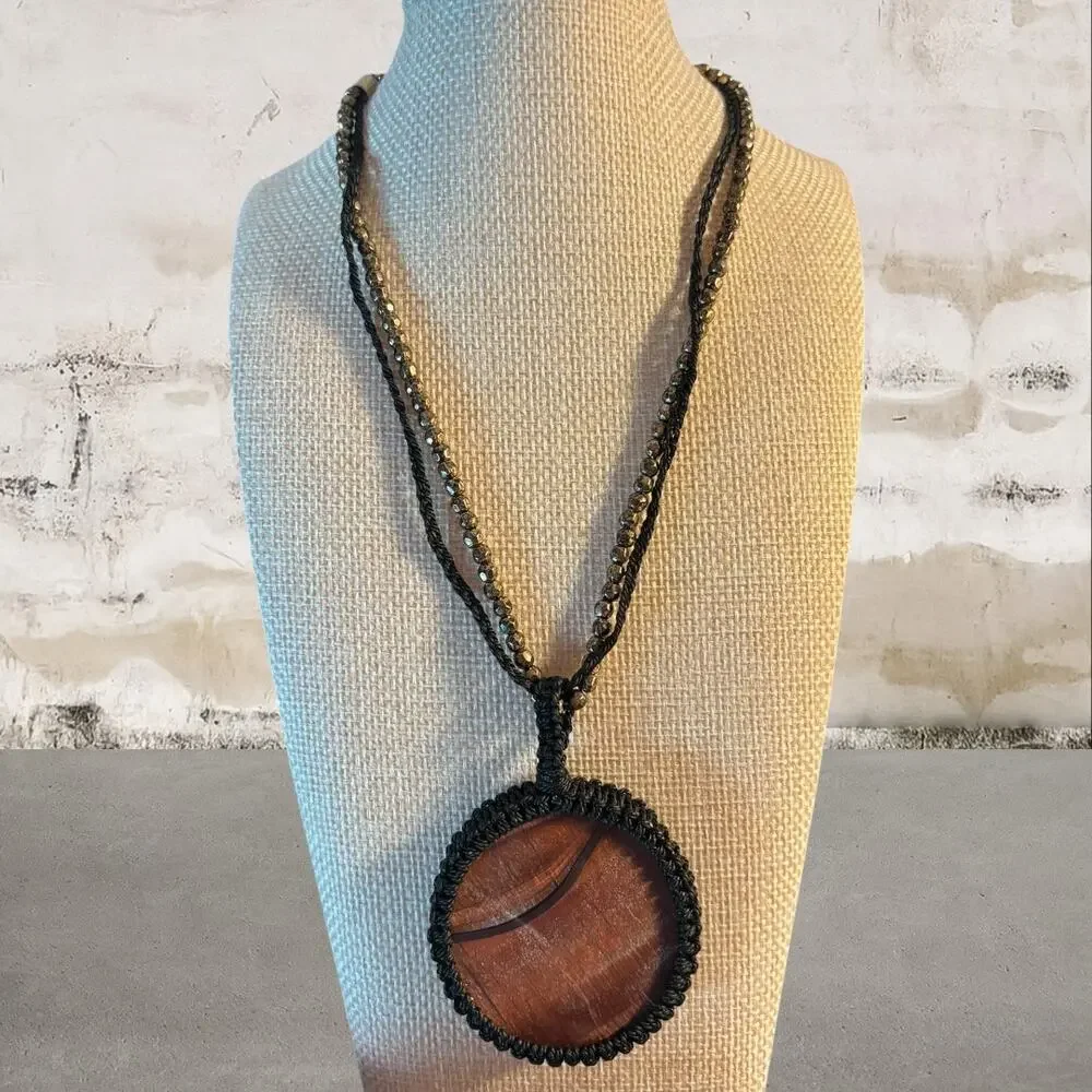 Free People $48 Brandy Boho Style Pendant Choker Necklace NWT - Picture 3 of 6